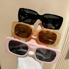 Rectangle Sunglasses Retro UV400 Sun Shades for Vacation Beach Travel