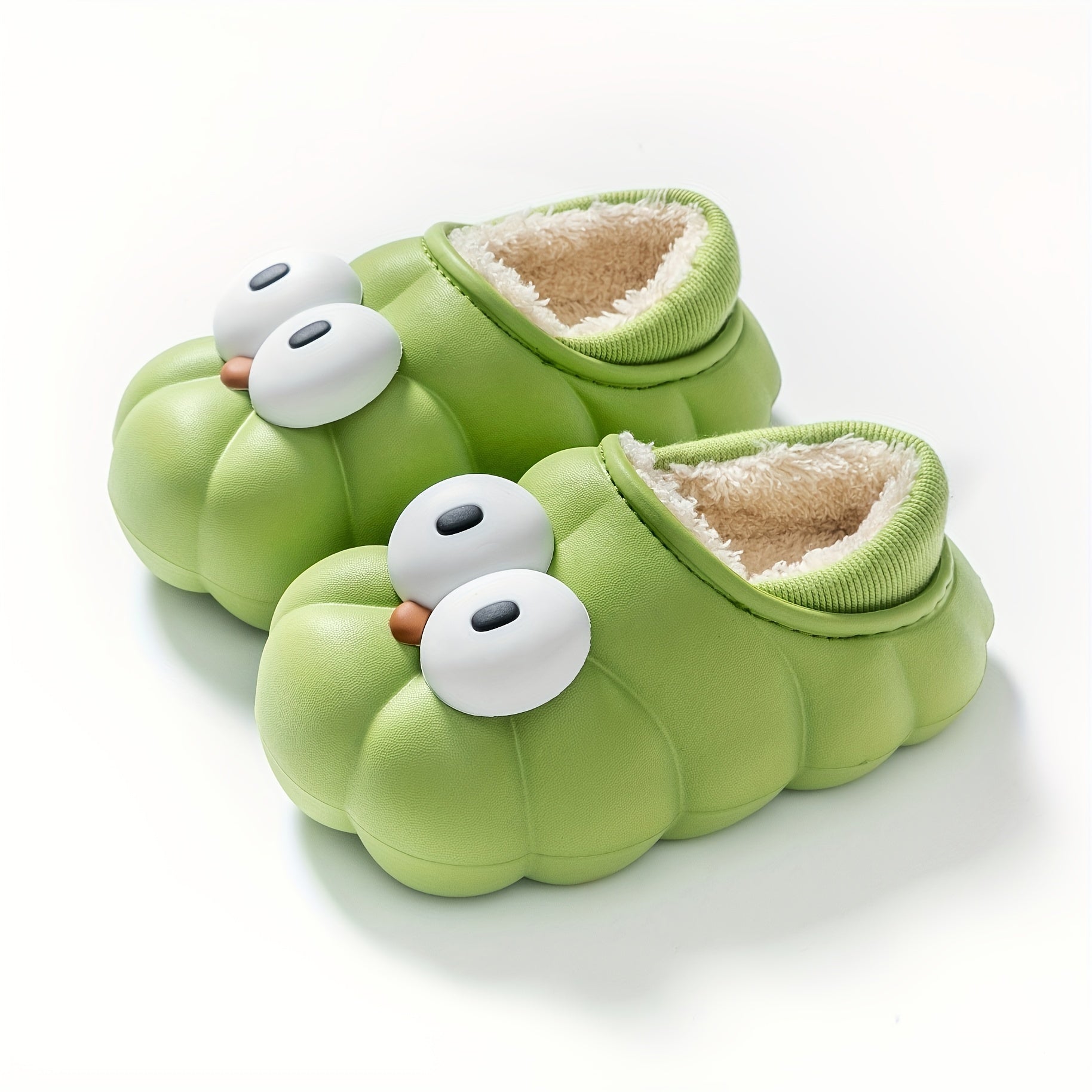 JIAGEYA Cartoon Plus Fleece House Shoes For Girls