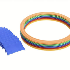 10pcs Fitness Ring Set with Sandbag Storage Bag - Speed & Agility Training