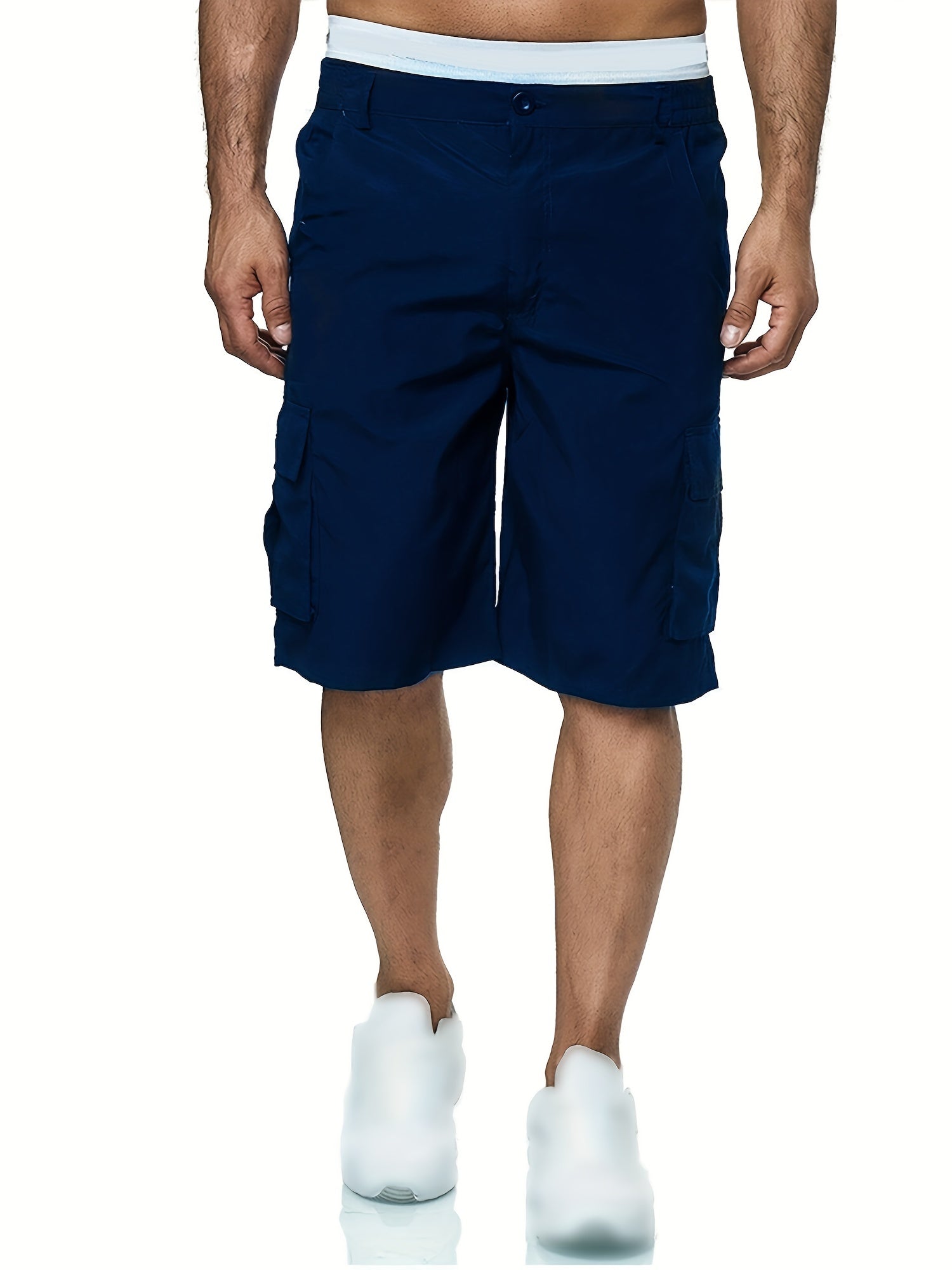 Men's Outdoor Cargo Shorts Summer Casual Solid