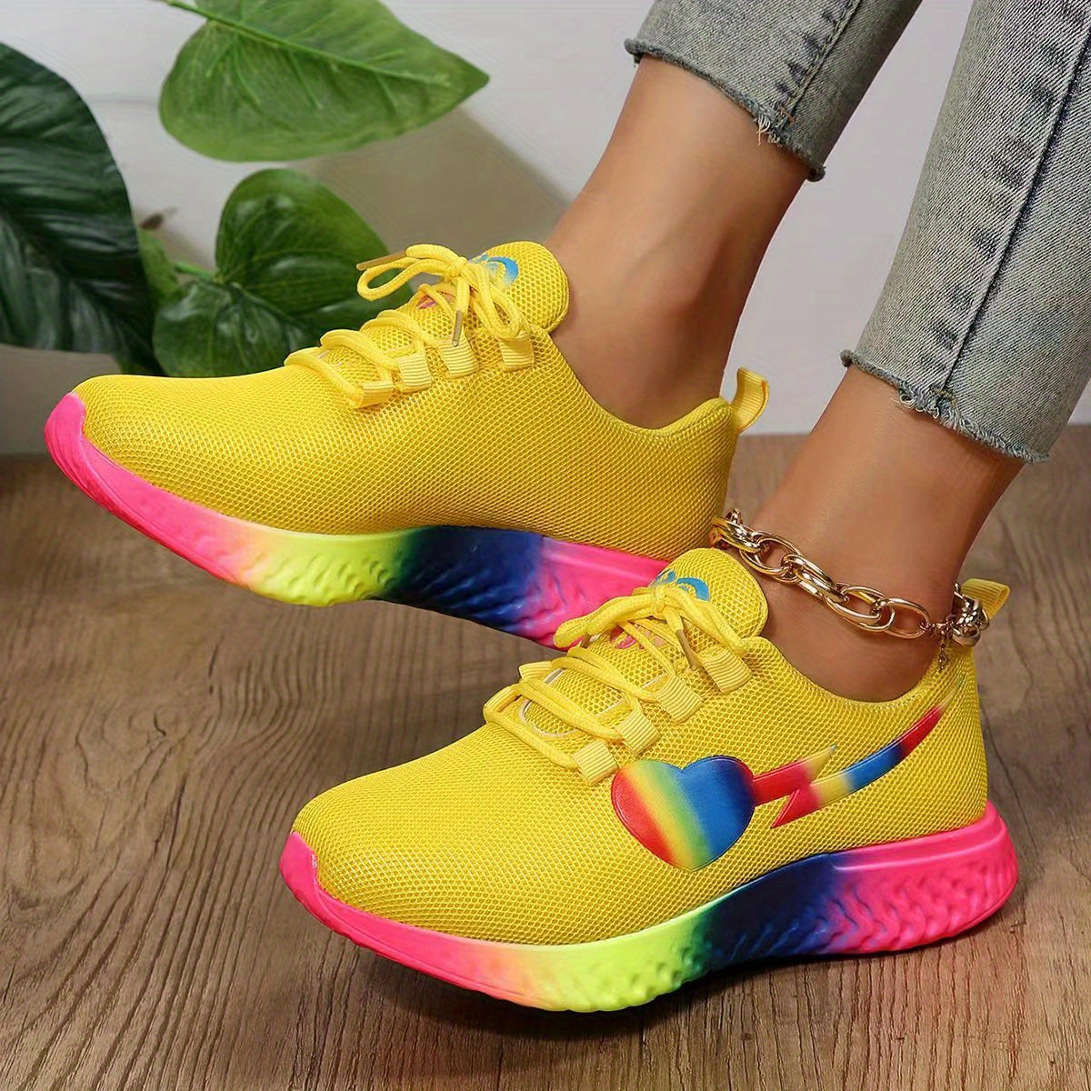 Pride Month Women's Sneakers Breathable Mesh Running Shoes