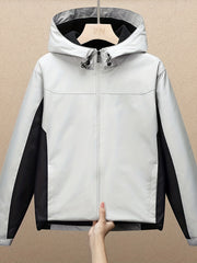 Boys Hooded Jacket Top Zipper Windbreaker Active Sports Kids Clothes