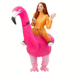 Hilarious Flamingo Inflatable Costume Set Christmas Halloween Thanksgiving