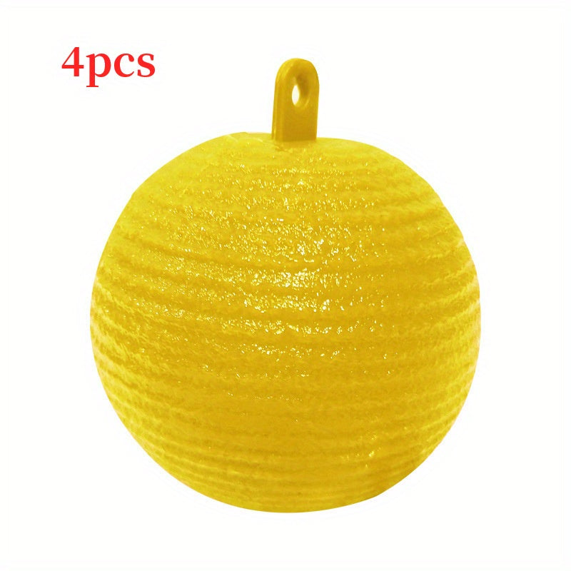 4pcs Fruit Ball Sticky Fly Trap for Outdoor Pest Control