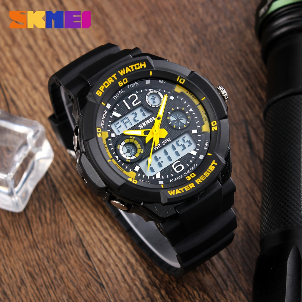 Waterproof Dual Time Sports Watch