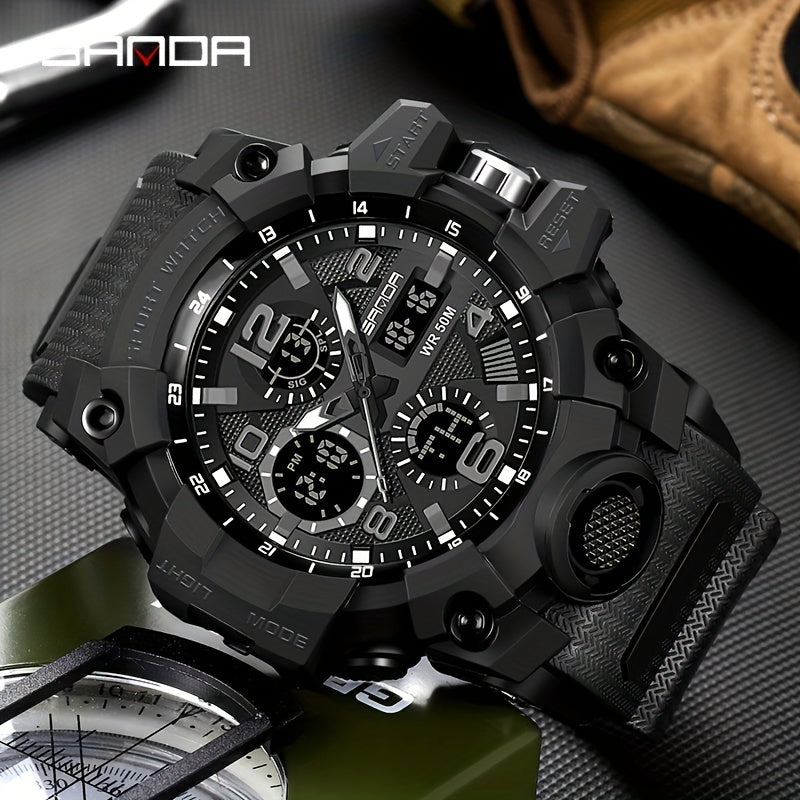 Waterproof Digital LED Outdoor Military Men's Watch