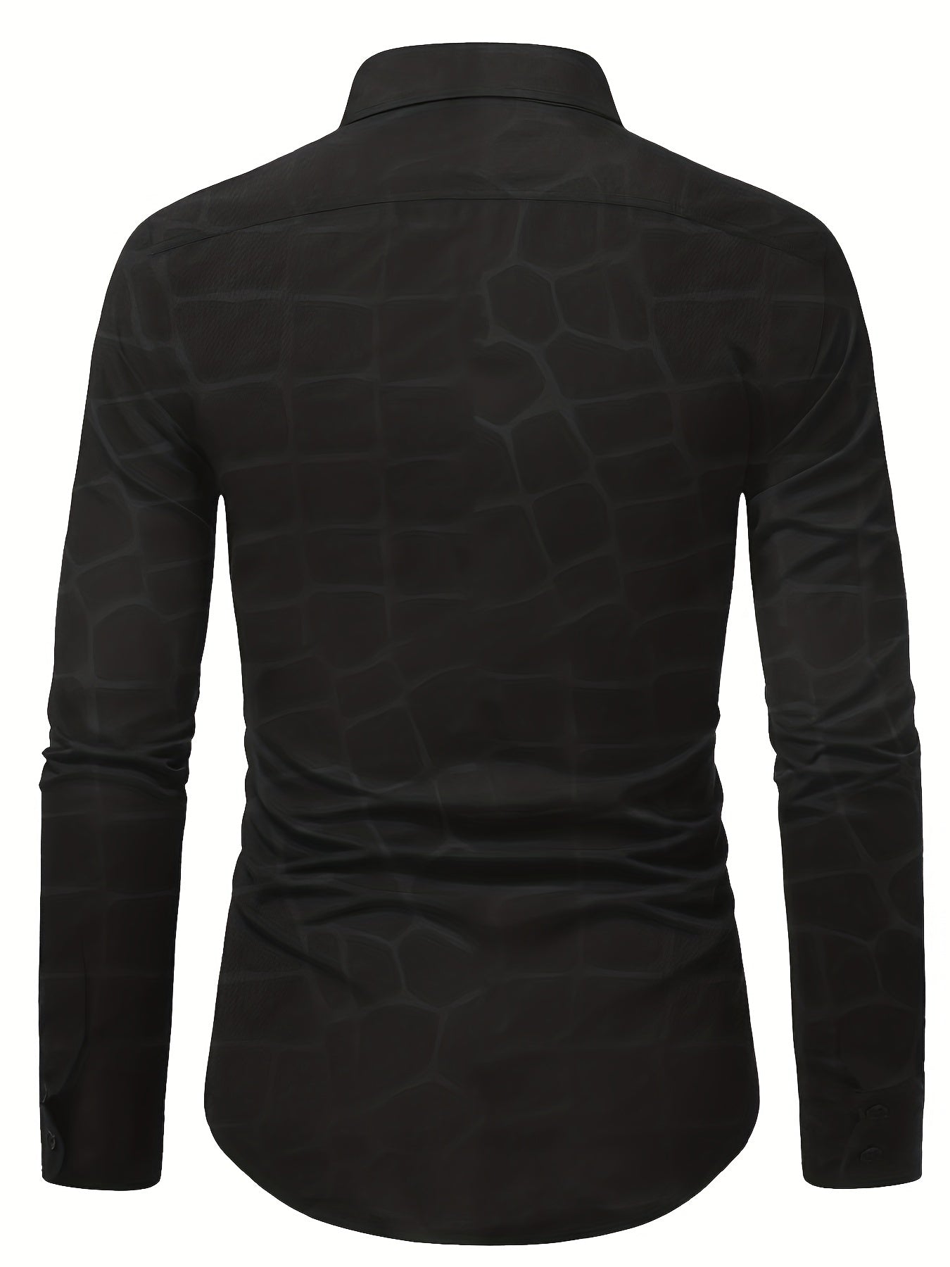 Geometric Long Sleeve Shirt for Men