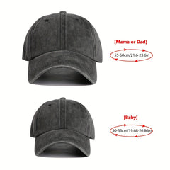2PCS Retro Baseball Caps for Boys and Girls Outdoor Sunshade Hats
