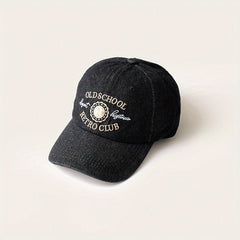 Unisex Adjustable Baseball Cap w/ Letter Embroidery for Sport