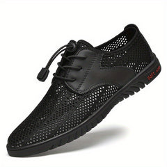 Men's Lightweight No Tie Athletic Shoes with Ventilation Holes