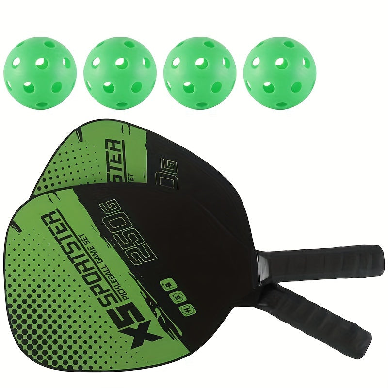 Pickleball Fun Pack with 2 Rackets, 4 Balls & More
