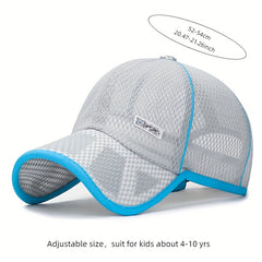 Kids Summer Mesh Baseball Cap Quick Dry Sun Hat