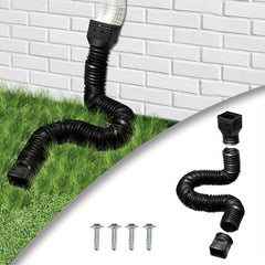 Downspout Extender Telescopic Rain Gutter Drain Extension Flexible Tool