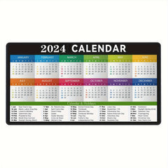 Large Desk Calendar Mouse Pad Non-slip Rubber for Office Laptop