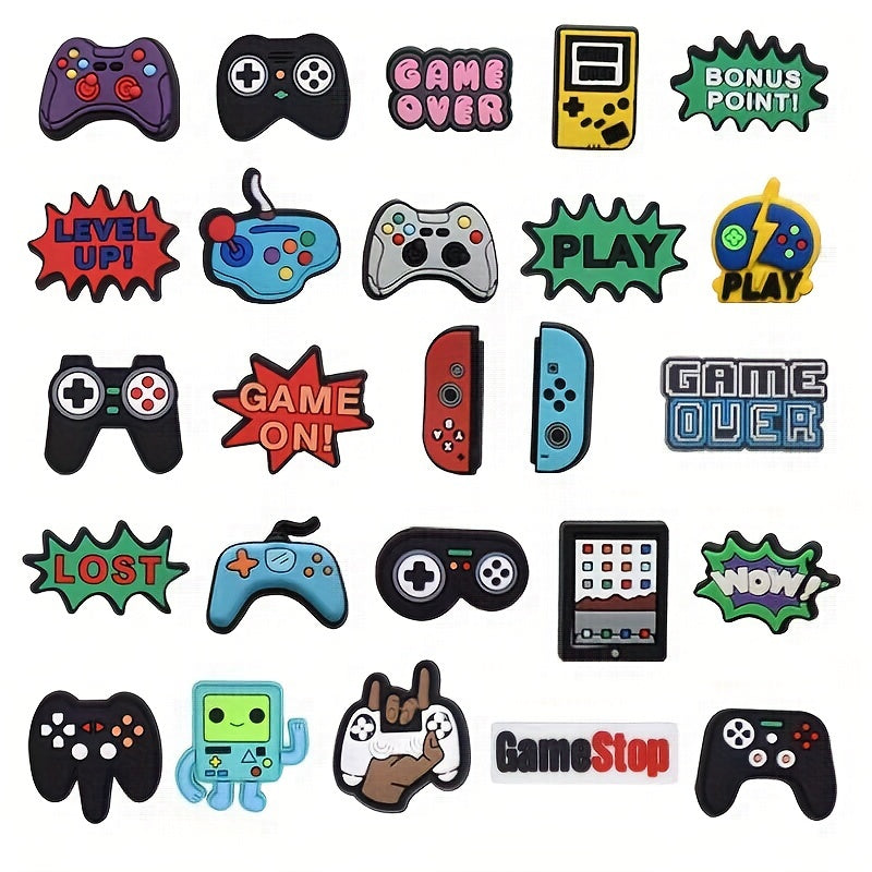 37pcs Game Theme Decorative Charms For Clogs Sandals Shoes