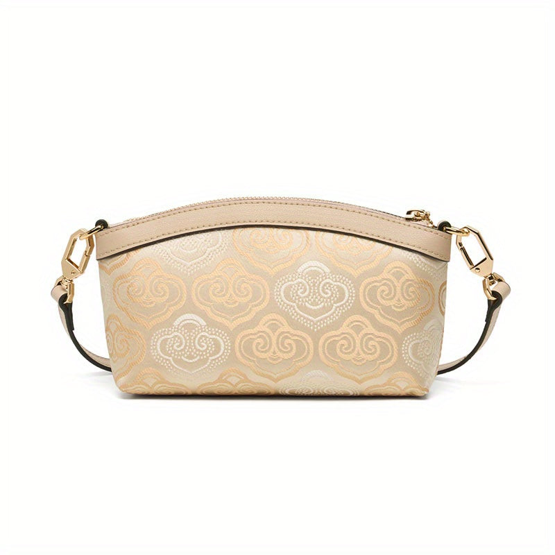ZOOLER Small Cloud Embroidery Handbag Zipper Adjust. Strap