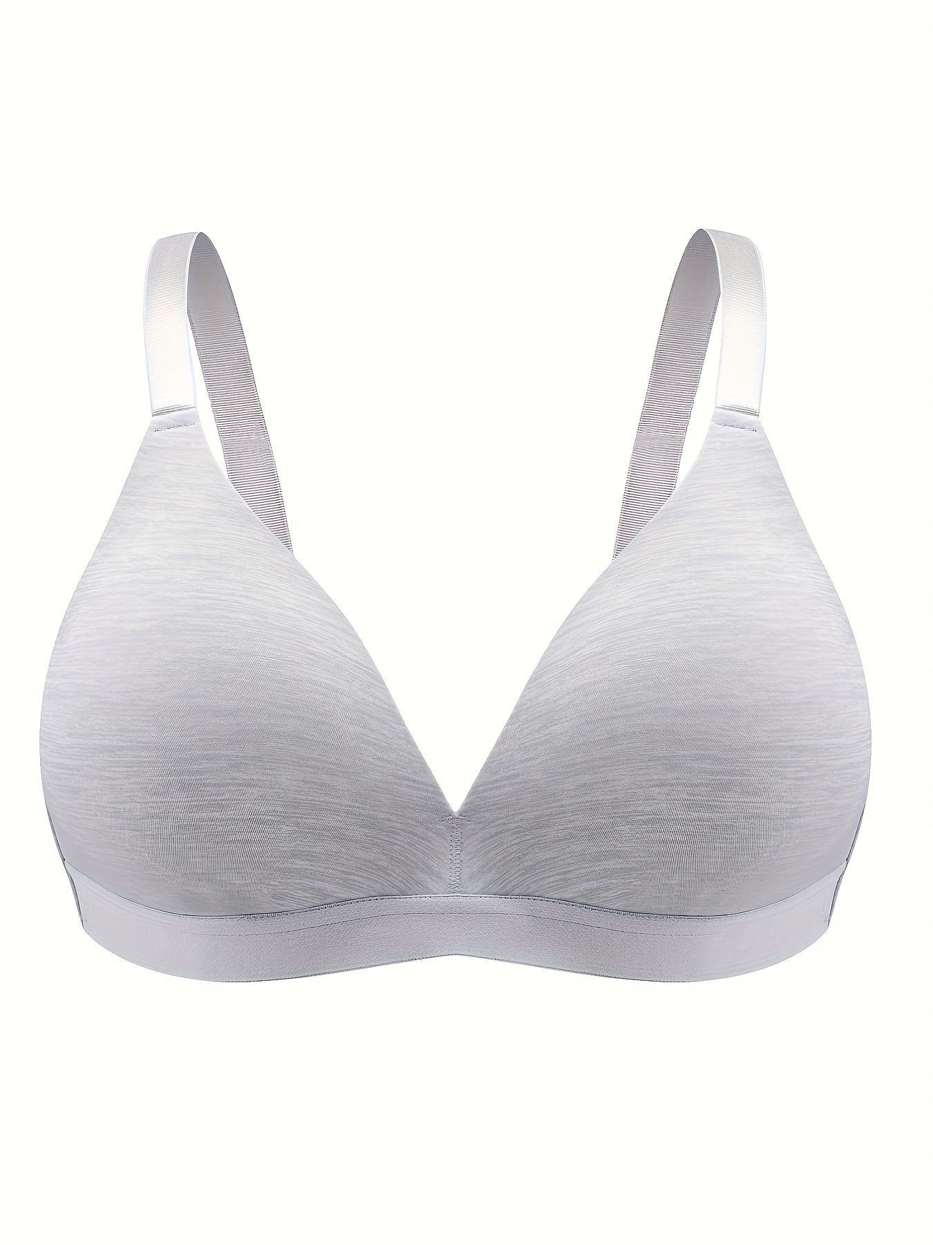 3 Pack Plus Size Bra Set Full Cover Comfort T shirt Bralette 3pcs Set