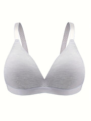 3 Pack Plus Size Bra Set Full Cover Comfort T shirt Bralette 3pcs Set
