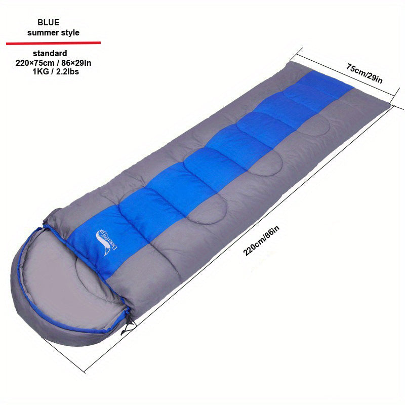 Lightweight Envelope Sleeping Bag for Camping Hiking Travel Warm Cold Use 1kg