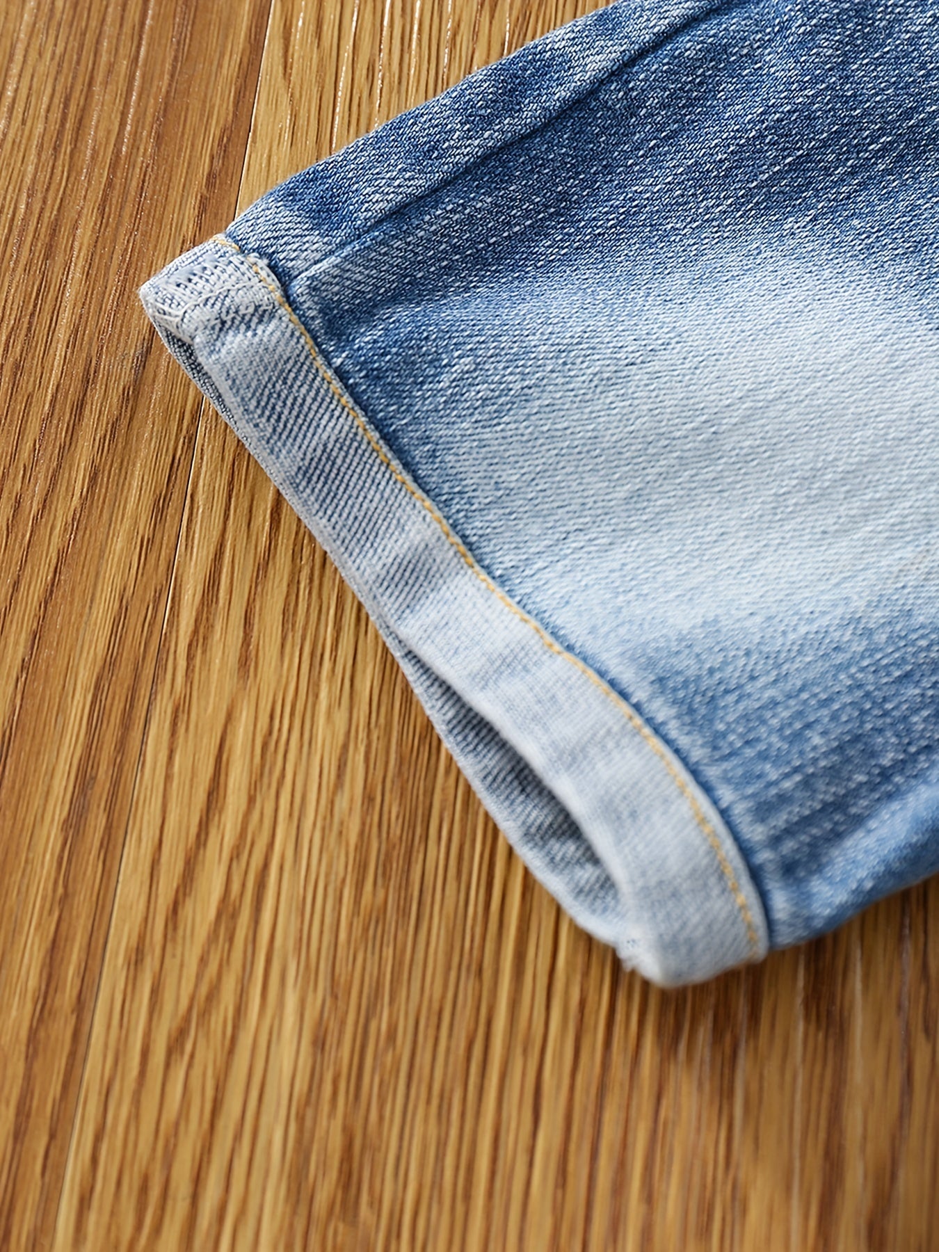 Girls Washed Denim Shorts Comfortable Casual Pants for Summer Outdoor Kids