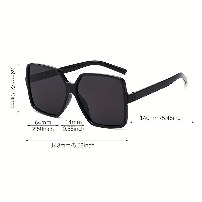 Oversized Square Sunglasses UV400 Gradient Glasses for Women Men