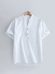 Men's Casual Short Sleeve Button Down Shirt