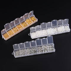 1450 PCs Open Jump Rings 3mm 10mm Jewelry Making Hand Craft