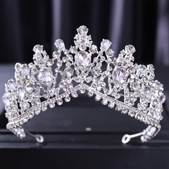 Baroque Wedding Crown Crystal Bride Tiaras Bridal Headpieces