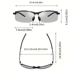 Men's Alloy Sunglasses For Day And Night Use