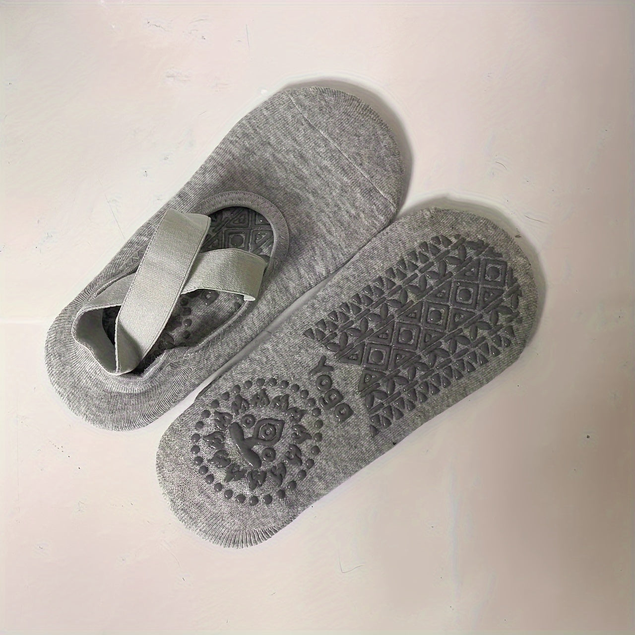 Non Slip Grip Yoga Socks Strap Soft Comfortable Athletic Socks