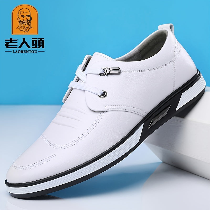 LAORENTOU Men's Leather Dress Shoes Casual Oxford Shoes