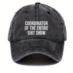 Distressed Vintage Funny Letter Print Baseball Cap Sun Protection