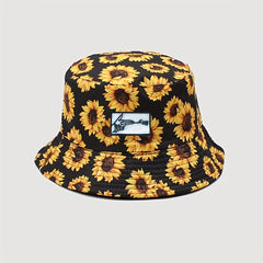 Sunflower Bucket Hat Fisherman Hat Outdoor Summer Travel Cap
