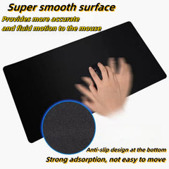 Large Mouse Pad Office And Game Desk Mat Star Pattern Washable Non-slip Rubber