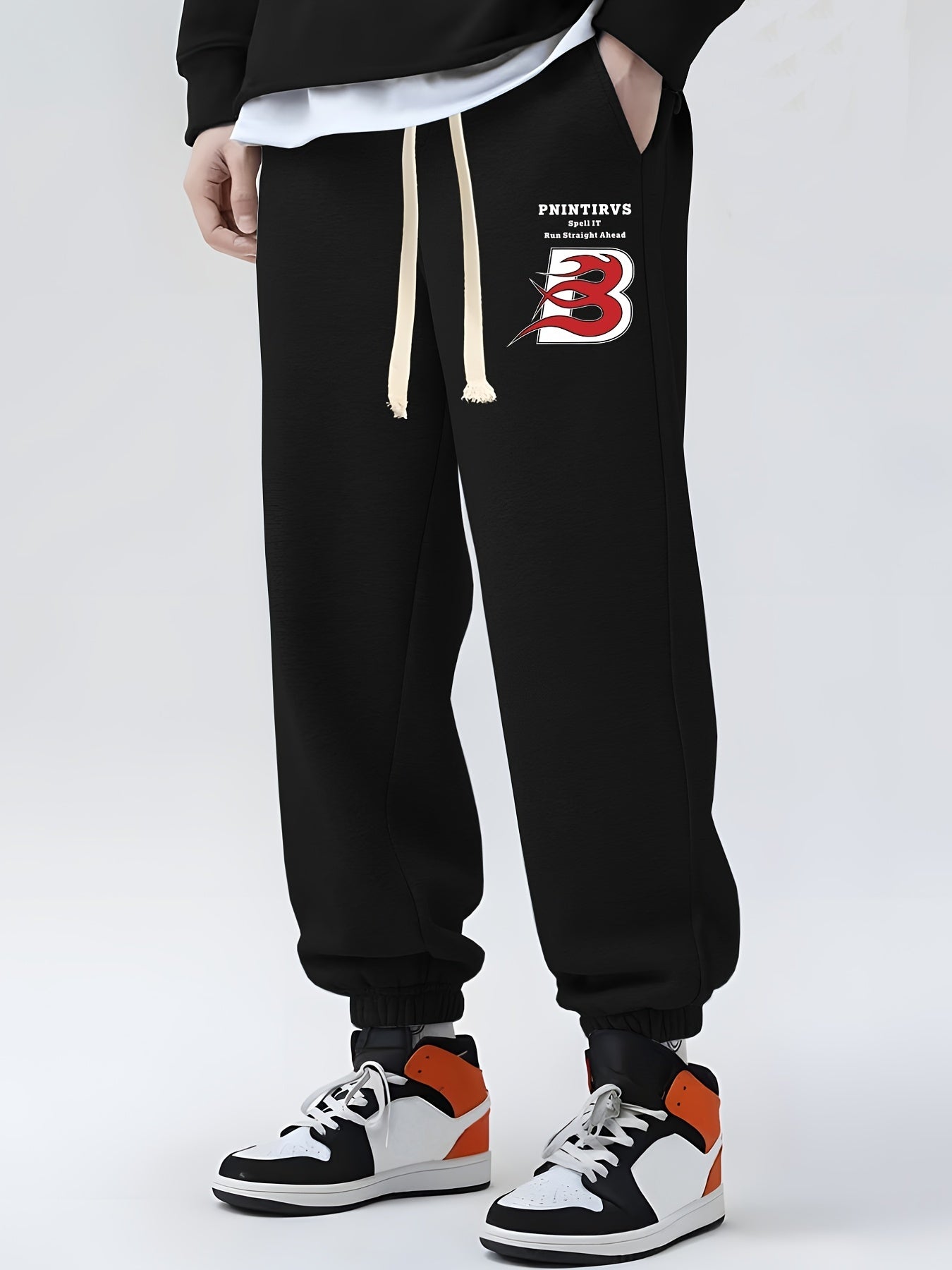 Men's Drawstring Jogger Pants with Pockets