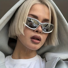 Y2K Mirror Lens Sunglasses Wrap Around Outdoor Glasses UV400