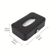 Car Leather Napkin Holder Box Chair Back Hanging Tissue Box