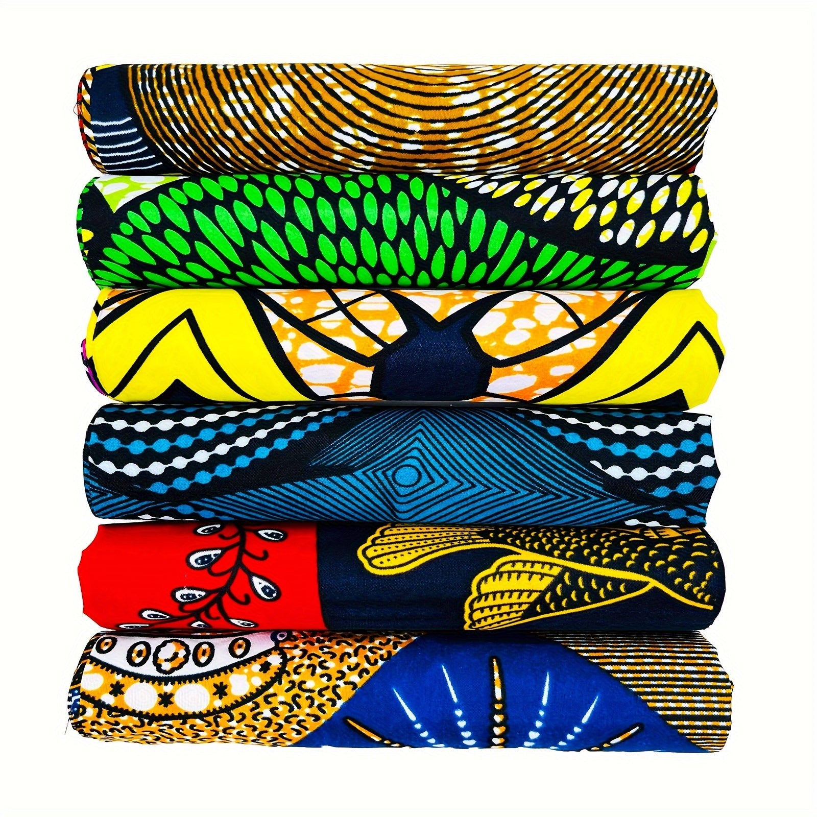 6pcs Fabric Fat Quarters Print Fabric for Sewing Face Covering