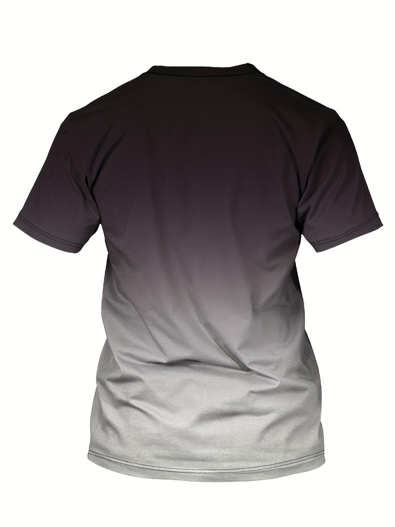 Men's Letter Print Sports T shirt Casual Stretch Tee