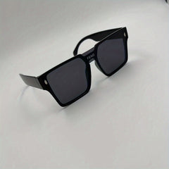 Square One piece Sunglasses Casual Anti Glare Glasses UV400