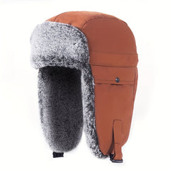 Winter Trapper Hat Rabbit Velvet Warm Outdoor Ski Hat