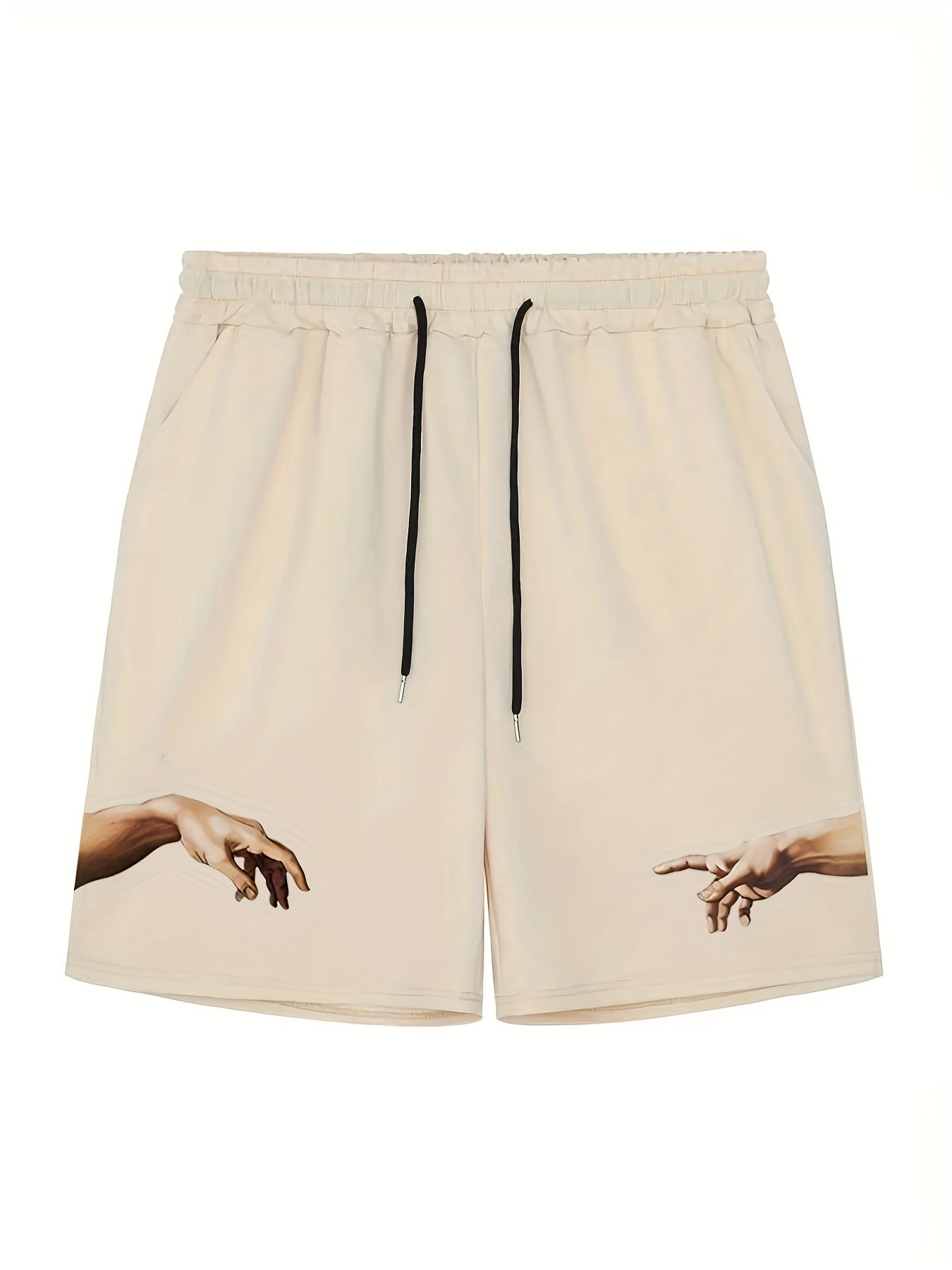 Men's Hands Graphic Drawstring Streetwear Shorts