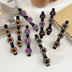 4pcs Girls Five petal Flower Hair Clips