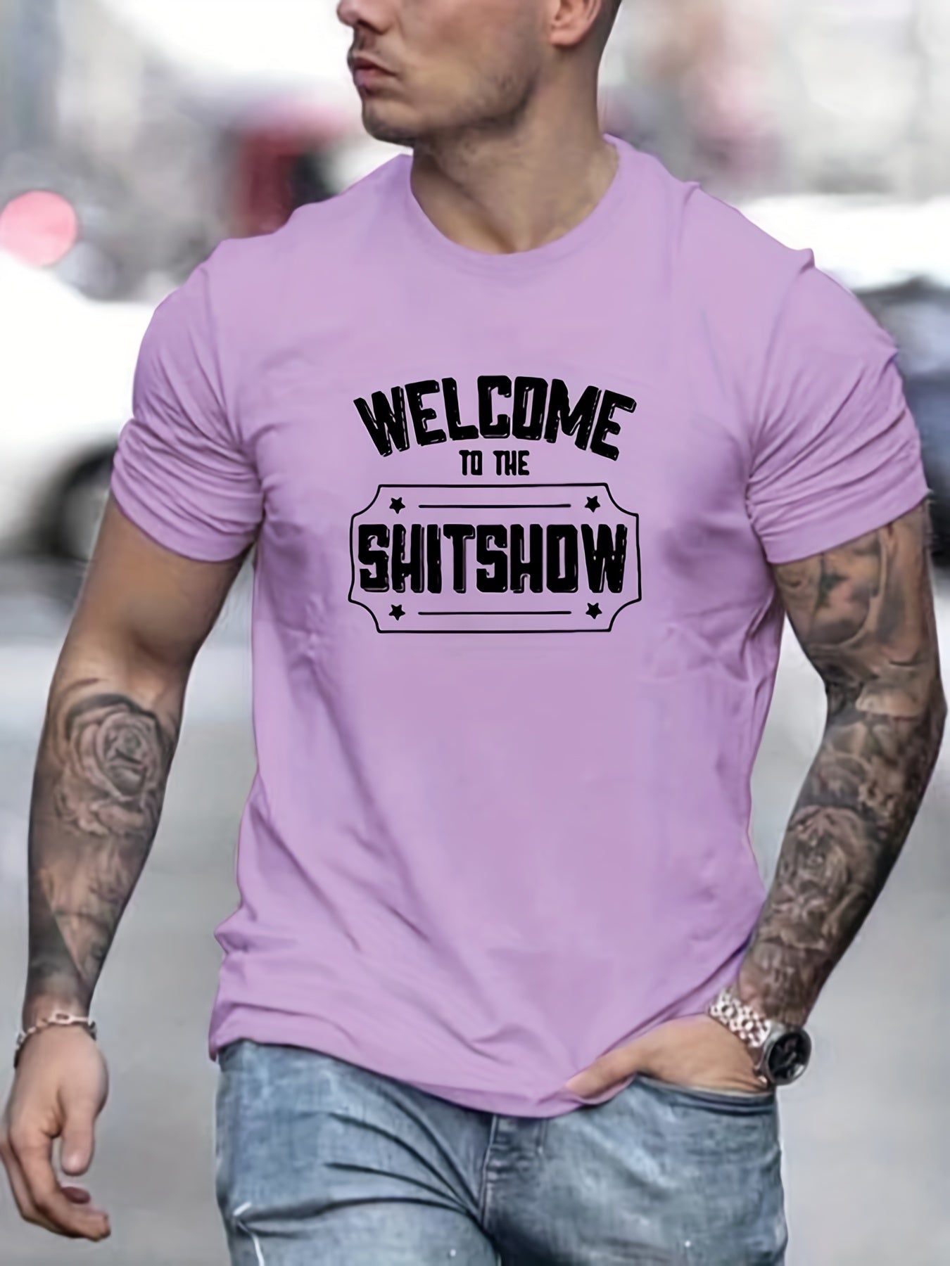 Welcome To The Shitshow Men's Tee Shirt - Casual & Stretchy Summer Clothing