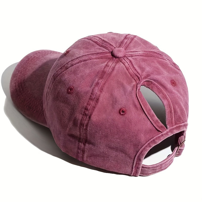 High Ponytail Sun Protection Hat Topless Baseball Cap