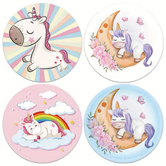 500pcs Cartoon Unicorn Fun Stickers for Students Decorative Envelope Seal Label