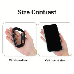 25KN Auto Locking Climbing Carabiner Clip for Rock Climbing