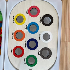 Wooden Sensory Tray for Children's Educational Games