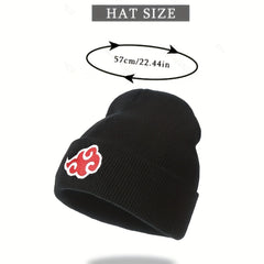 Cloud Embroidery Beanie Solid Knit Hat Hip Hop Cap