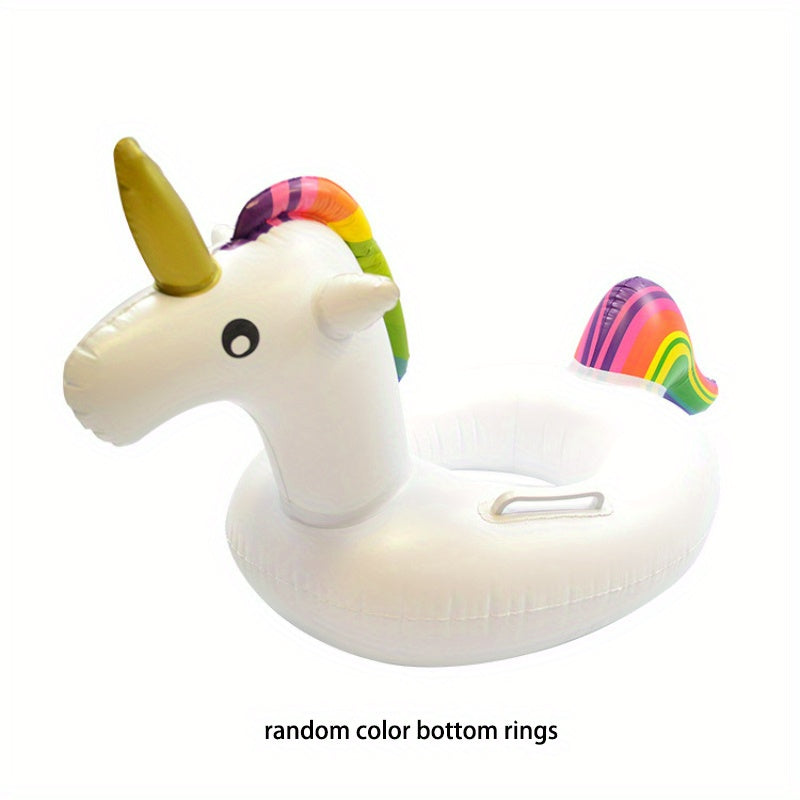 Unicorn Inflatable Pool Float with Handles for Swimming Fun
